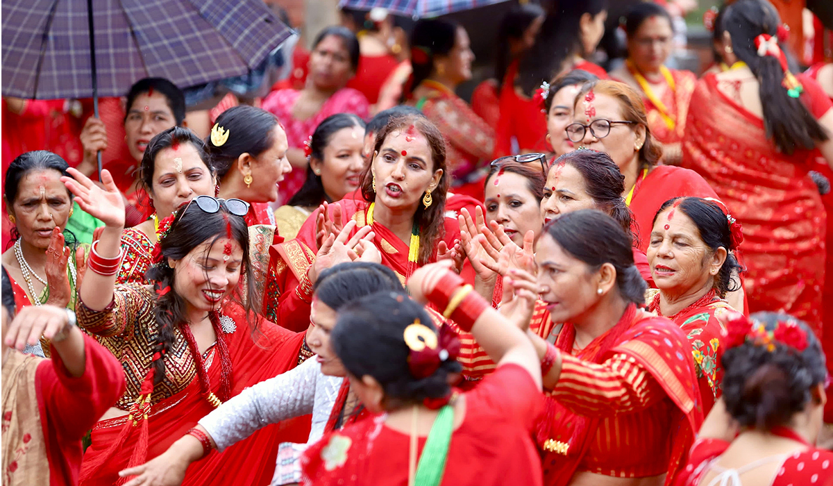 आज हरितालिका तीज पर्व मनाइँदै